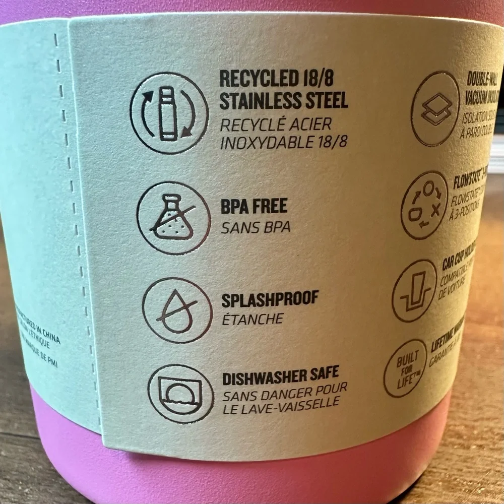 Stanley FlowState Quencher H2.O Tumbler ~ Peony ~40oz Tumbler With Lid&Straw NIB - Picture 4 of 6